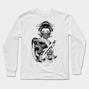 Geisha by Digent.ink Long Sleeve T-Shirt